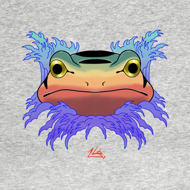 Japan Frog by Jim Pixel Inc